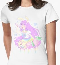 Pastel Bunny Women's Fitted T-Shirt