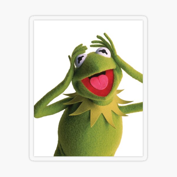 &quot;Kermit der Frosch (Muppets)&quot; Sticker von Drageonz Redbubble