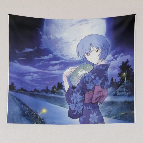 Item preview, Rei Ayanami - Kimono Moon - Neon Genesis Evangelion designed and sold by Anderson-Arte.