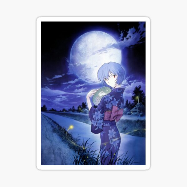 Item preview, Rei Ayanami - Kimono Moon - Neon Genesis Evangelion designed and sold by Anderson-Arte.