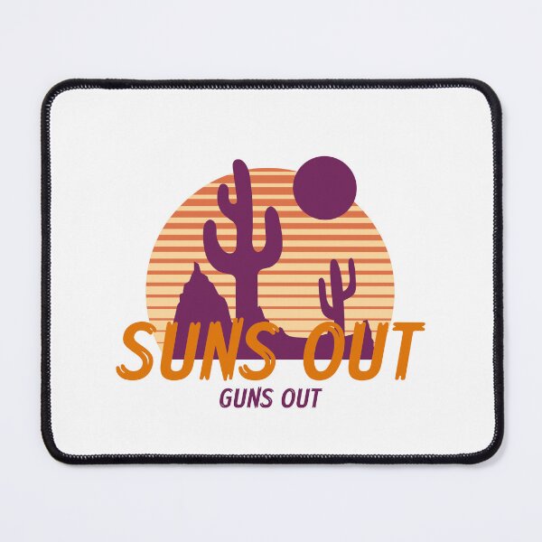 Item preview, Suns Out Guns Out White - Funny Gym designed and sold by GymWearDepot.