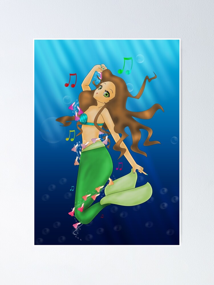 Póster «Sirena morena» de LARiozzi | Redbubble