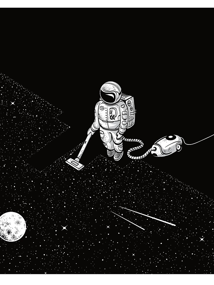 Thumbnail 5 of 5, Graphic T-Shirt, Space Cleaner designed and sold by RobertRichter.