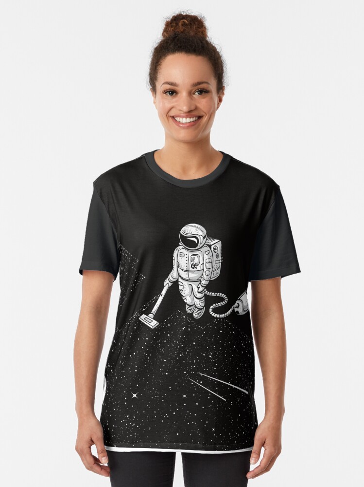 Thumbnail 2 of 5, Graphic T-Shirt, Space Cleaner designed and sold by RobertRichter.