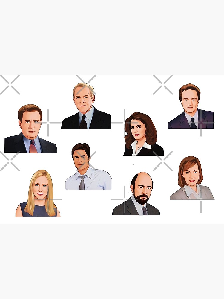 "The West Wing Cast" Poster for Sale by baranskini Redbubble