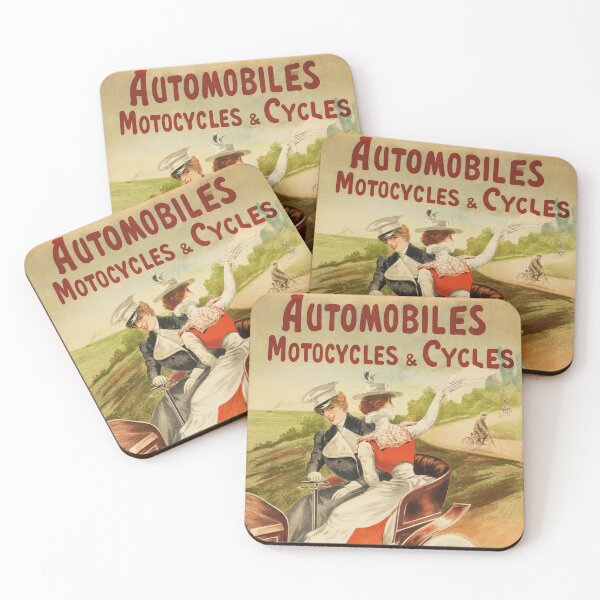 Item preview, E PARET Automobiles Motocycles & Cycles Vintage French Paris Advertising Poster  designed and sold by retroposters.