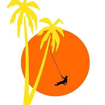 Artwork thumbnail, Palm Tree Rappeling by Grobie