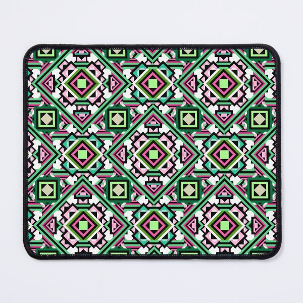Item preview, The Pink Green Square Dimension ins Seamless Pattern designed and sold by MyMemoriesArts.