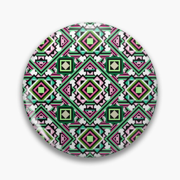 Item preview, The Pink Green Square Dimension ins Seamless Pattern designed and sold by MyMemoriesArts.