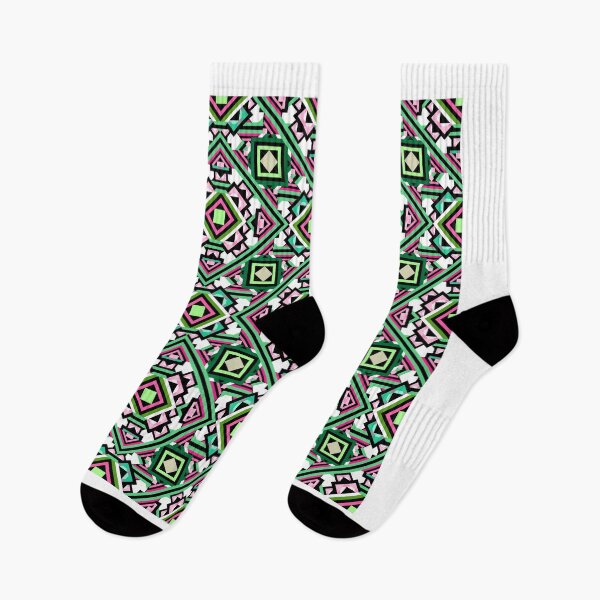 Item preview, The Pink Green Square Dimension ins Seamless Pattern designed and sold by MyMemoriesArts.