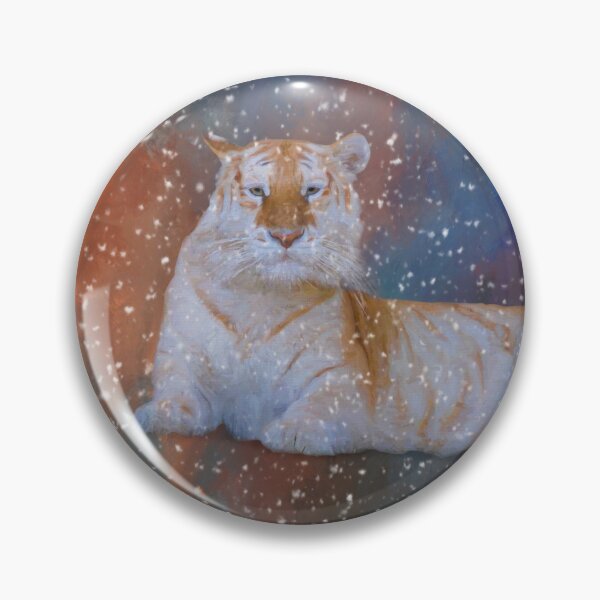 Item preview, Golden Winter Tiger Two designed and sold by Elisabeth Lucas.