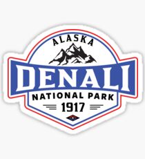 DENALI NATIONALPARK ALASKA BERGE WANDERN CAMPING CAMPING 3 Sticker