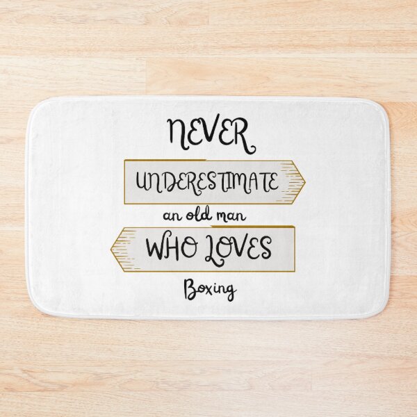 Item preview, Never Underestimate An Old Man Who Loves Boxing designed and sold by Sadhvika.