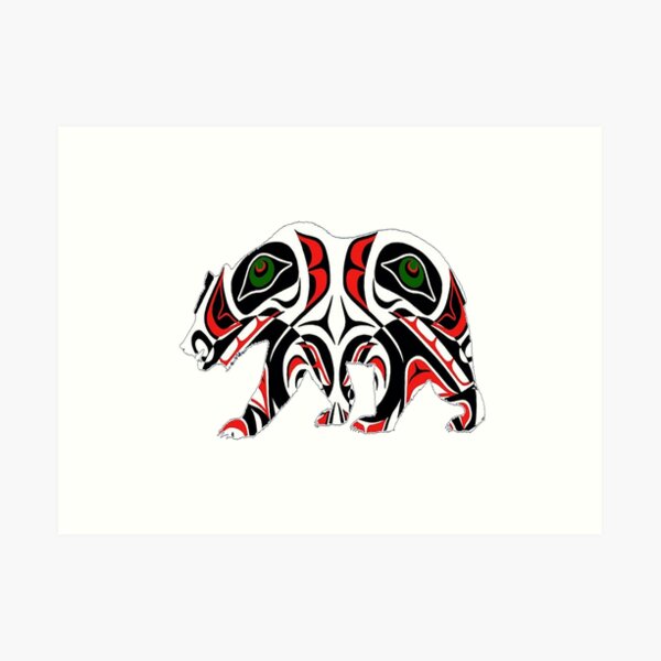 Tribal Bear Art Print
