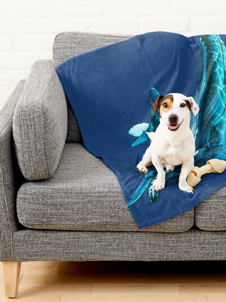 Alternate view of Humpback Whales Pet Blanket