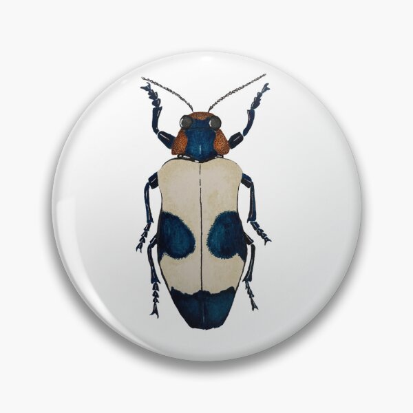 Item preview, Red Speckled Jewel Beetle Watercolor Illustration  designed and sold by NikaIllustrates.
