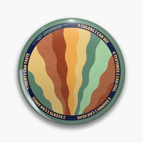 Item preview, Overwhelmed? Stop and ground. Mindfulness using the five senses, grounding technique. You are worthy and deserving of care and safety. designed and sold by Orianah.