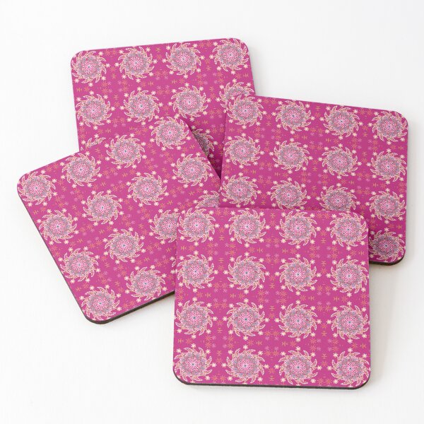 Item preview, Colorful Dot Mandala in Pink Floral Seamless Pattern designed and sold by MyMemoriesArts.
