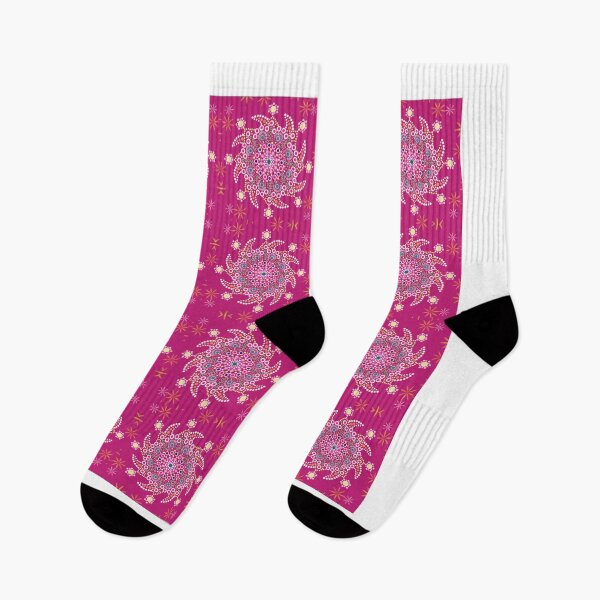 Item preview, Colorful Dot Mandala in Pink Floral Seamless Pattern designed and sold by MyMemoriesArts.