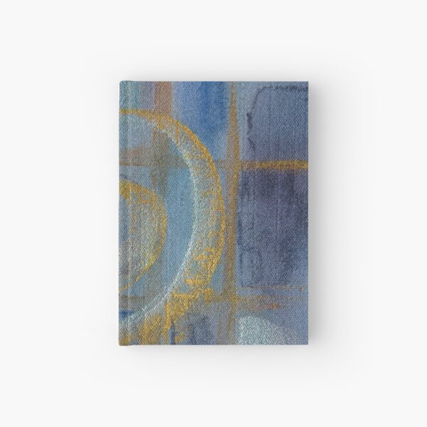 hand painted textile Whorl art using metallic textile paints Hardcover Journal