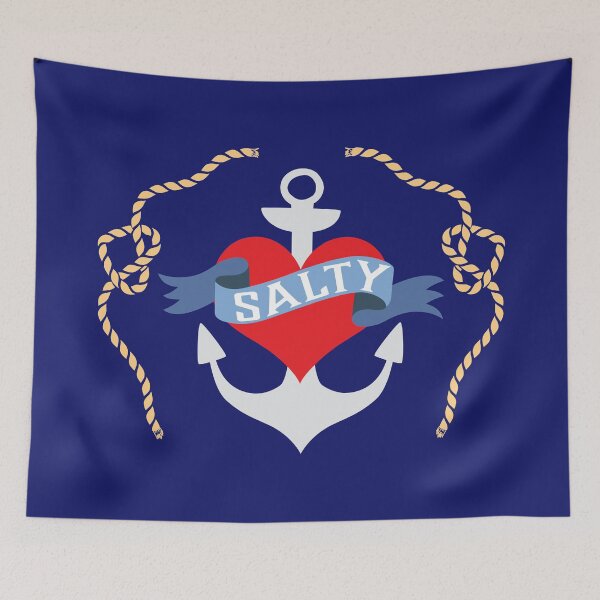 Item preview, Old Salt Nautical Anchor and Heart designed and sold by AntiqueImages.
