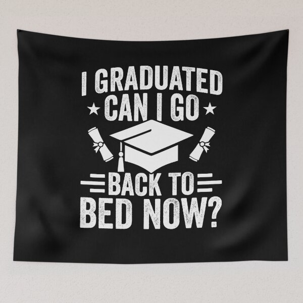 Item preview, I Graduated Can I Go Back To Bed Now Shirt, Graduation Shirt, 2022 Graduate Shirt, College Graduation Tee, Grad Squad Shirt, Grad Trip Shirt designed and sold by aymob.