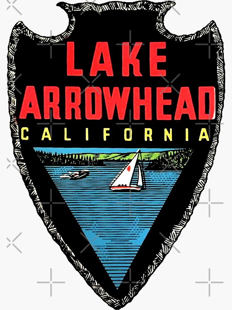 Lake Arrowhead California Vintage Travel Decal by hilda74
