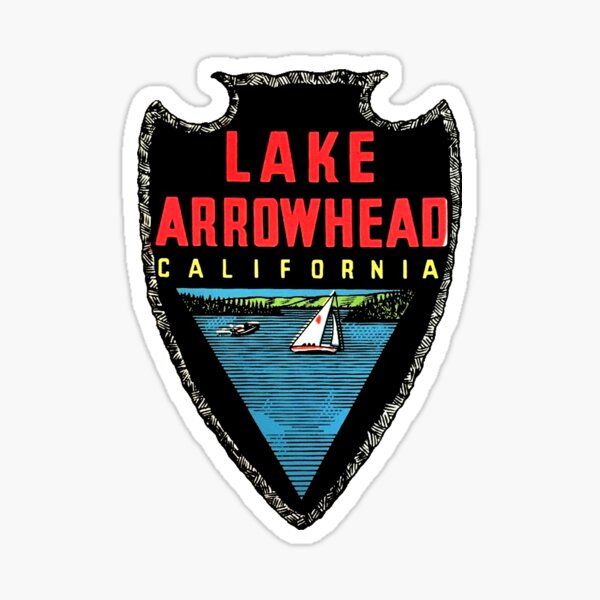 Item preview, Lake Arrowhead California Vintage Travel Decal designed and sold by hilda74.