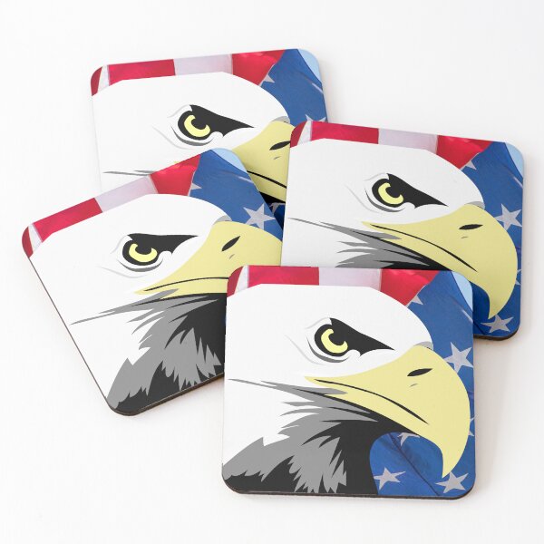 Item preview, Proud American Blad Eagle with the Stars and Stripes designed and sold by AmericaFreedom.