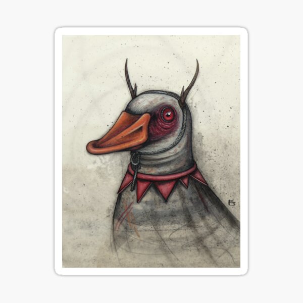 Item preview, Antler Duck Study designed and sold by A Curious Bestiary.