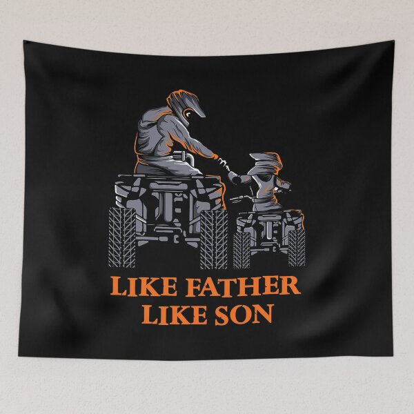 Item preview, Like Father Like Son Quad Bike Four Wheeler ATV Gift designed and sold by BernardMurray.