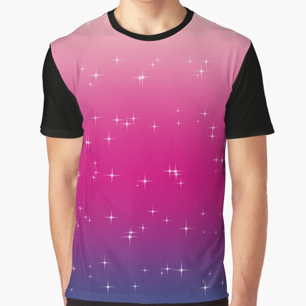 Sparkle & Mixed with Purple and Pink Graphic T-Shirt