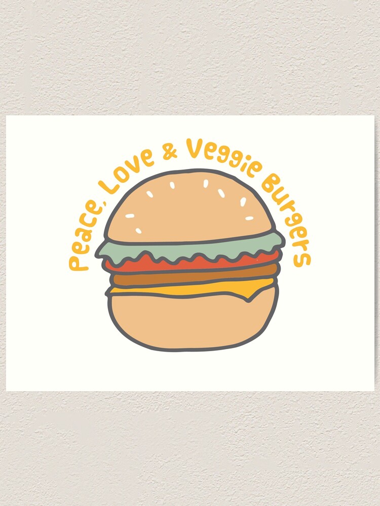 Peace Burger {Small Wall Tapestry}