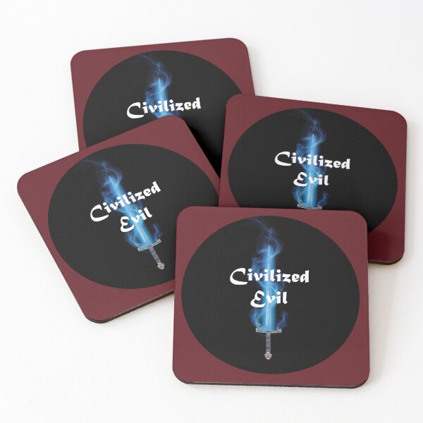 Item preview, "Civilized Evil" Round designed and sold by csfriedman.