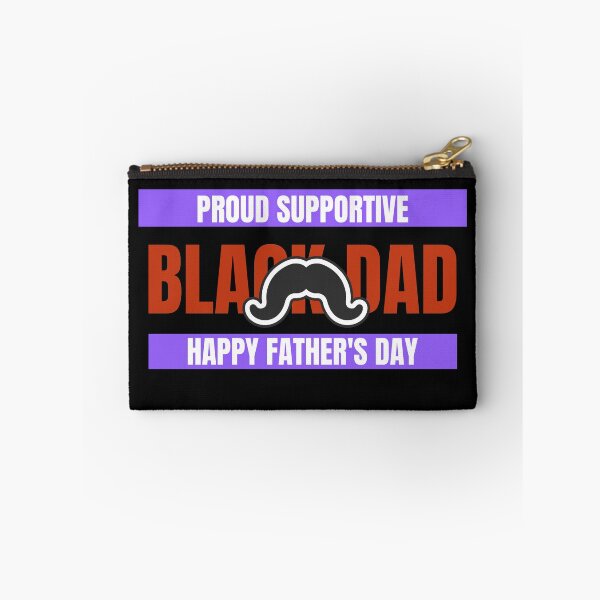 Item preview, Proud Supportive black dad designed and sold by Verbiage24.