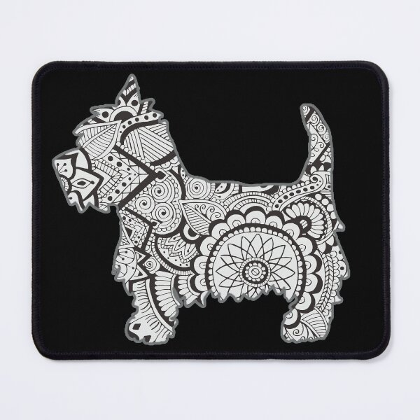 Item preview, Westie black and white zentangle designed and sold by -soraya-.