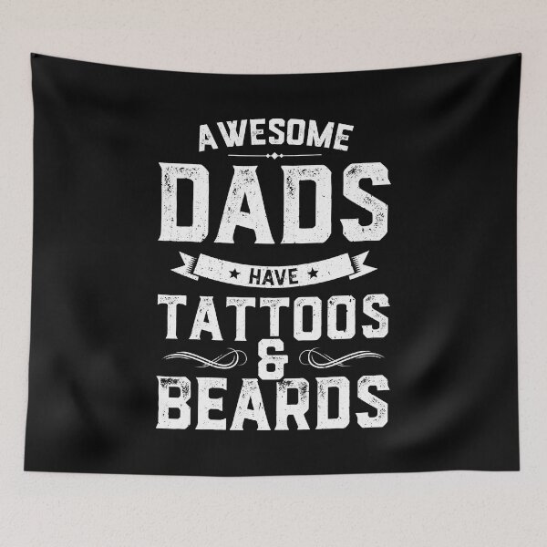 Item preview, Awesome Dads Have Tattoos And Beards Gift Funny Fathers Day designed and sold by BernardMurray.