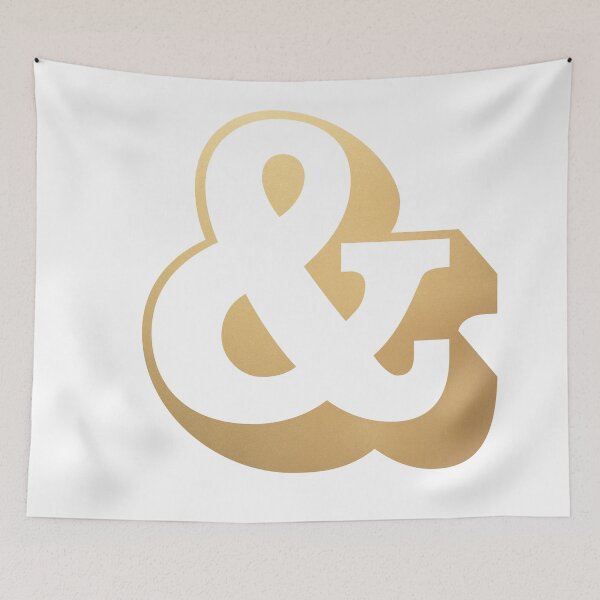Item preview, & Ampersand (gold) designed and sold by starkle.