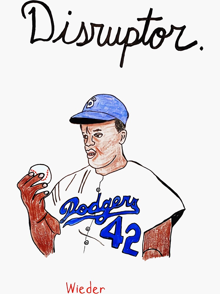 Jackie Robinson Nx8 Sticker for Sale by JimmieParkerv