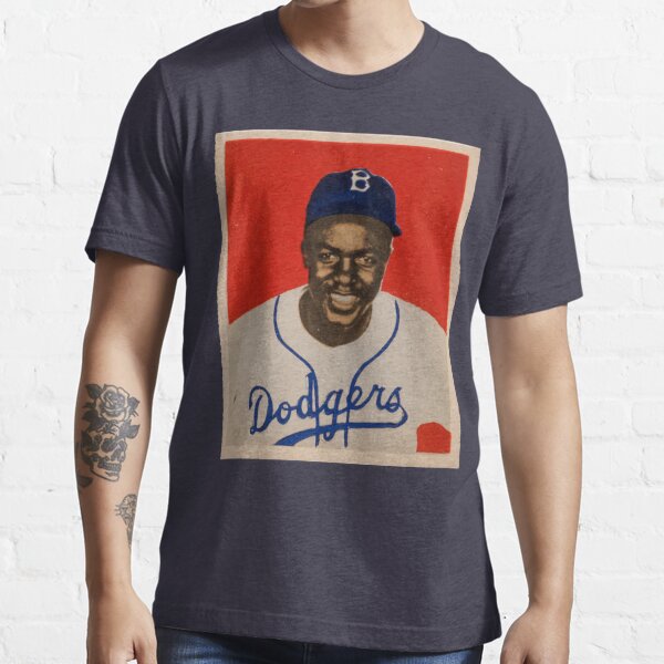 YOUTH Boys LA Brooklyn Dodgers #42 Jackie Robinson Youth Size L Blue T-Shirt