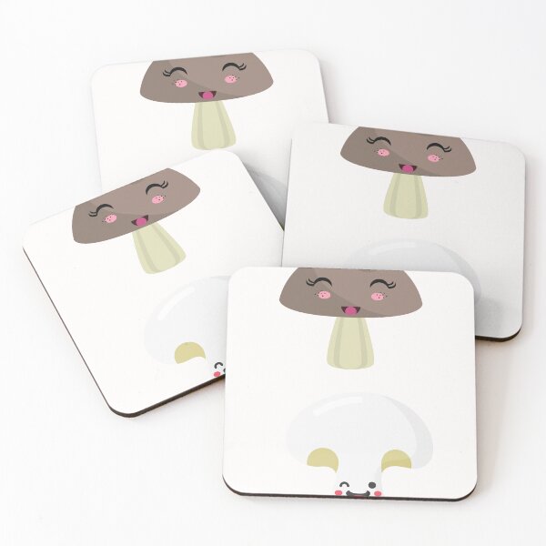 Item preview, Cute laughing kawaii Mushroom  designed and sold by Sam Artist.