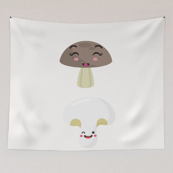 Item preview, Cute laughing kawaii Mushroom  designed and sold by Sam Artist.