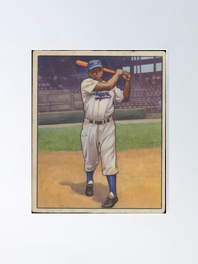 Jackie Robinson Vintage Baseball Poster