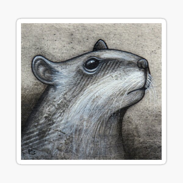 Item preview, Monochrome Rat Study designed and sold by A Curious Bestiary.