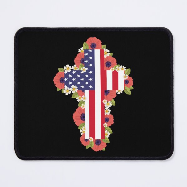 Item preview, Floral Crosses American memorial day USA flag designed and sold by bylox.