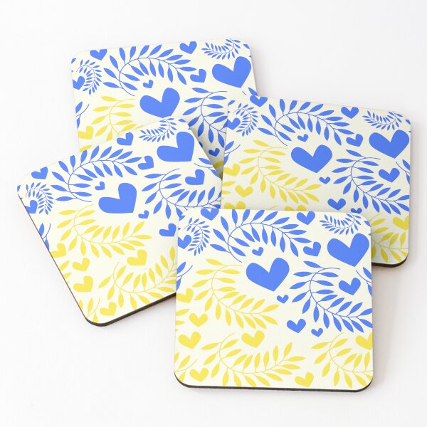 Item preview, Ukrainian Flag Inspired Floral Herat designed and sold by NatalieSixFour.