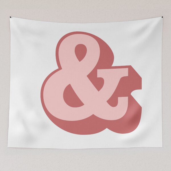 Item preview, Pink Ampersand & (and symbol) designed and sold by starkle.