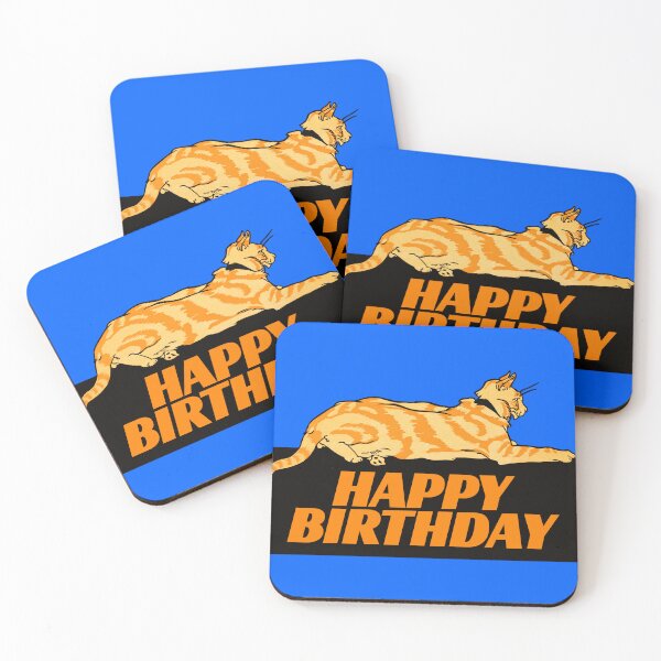 Item preview, Orange Antlers Cat's Happy Birthday: Edited From Merry Xmas (1921) Edward Penfield designed and sold by TeachUrb.