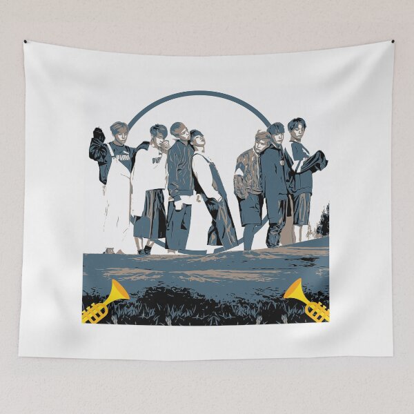 Item preview, bts retro illustration designed and sold by Kavi Designs.