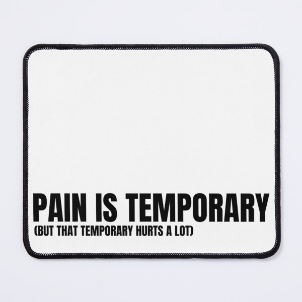 Item preview, Pain Is Temporary Gym Parody - Funny Gym designed and sold by GymWearDepot.